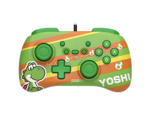 Spill - Tilbehør - HORI PAD Mini (Super Mario Series - Yoshi) - Controller - Nintendo Switch - NSW-368U