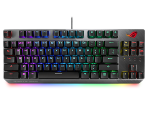 Tastatur - ASUS ROG Strix Scope TKL NX Red - ND - Gamingtastatur - Uten numpad - Nordisk - Svart - 90MP00N6-BKNA00