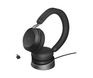 Hodetelefoner - Jabra Evolve2 75 Link380a UC Stereo Stand Black - 27599-989-989