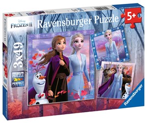 Puslespill - Ravensburger Frozen 2 The Journey Starts 3x49p - 10105011