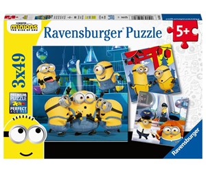 Puslespill - Ravensburger Minions 2 3x49p - 405545