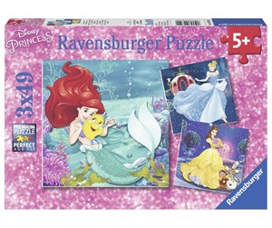 Puslespill - Ravensburger Princesses Adventure - 3x49p - 10109350