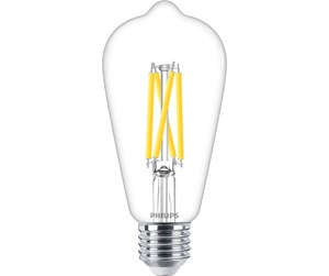 LED-lyspære - Philips LED-lyspære Classic ST64 5,9W/922-927 (60W) Clear WarmGlow Dimmable E27 - 929003010701