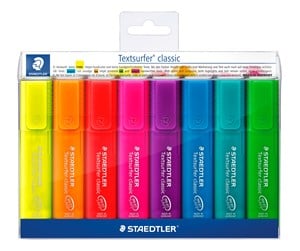 Skrive- & Tegneverktøy - Staedtler Highlighter Textsurf.cl.8pcs.wallet - 364 P WP8