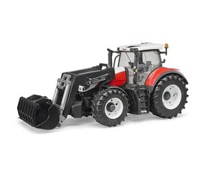 Leketøysbil - Bruder Steyr 6300 Terrus CVT with frontloader - 03181