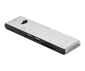 Dokkingstasjon - Deltaco USB-C MB docking station HDMI/SD/Reader - USBC-HDMI21