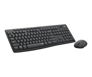 Tastatur - Logitech MK295 Silent - keyboard and mouse set - Italian - graphite - Tastatur & Mussett - Italiensk - Svart - 920-009797