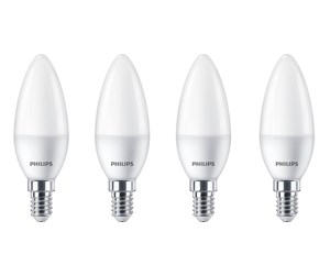 LED-lyspære - Philips LED-lyspære Candle 5W/827 (40W) Frosted 4-pack E14 - 929002968440