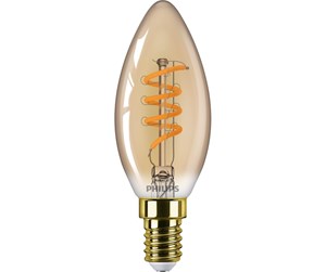 LED-lyspære - Philips LED-lyspære Vintage Candle 2.7W/818 (15W) Gold Dimmable E14 - 929002983201