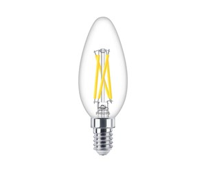 LED-lyspære - Philips LED-lyspære Classic Candle 2,5W/922-927 (25W) Clear WarmGlow Dimmable E14 - 929003011901