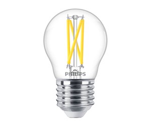 LED-lyspære - Philips LED-lyspære Classic Mini-ball 1.8W/922-927 (25W) Clear WarmGlow Dimmable E27 - 929003012101