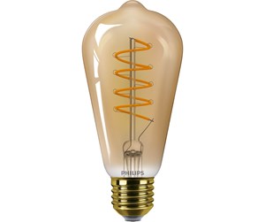 LED-lyspære - Philips LED-lyspære Vintage ST64 4W/818 (25W) Gold Dimmable E27 - 929002982901