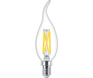 LED-lyspære - Philips LED-lyspære Classic Candle 3,4W/922-927 (40W) Clear WarmGlow Dimmable E14 - 929003013001