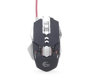 Mus - Gembird Programmable USB Gaming Mouse - Gaming mus - Optisk - 7 - Svart med RGB-lys - MUSG-05