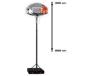 Fotball & Ballspill - Hudora Basketball Stand Pro XXL - 4005998170144