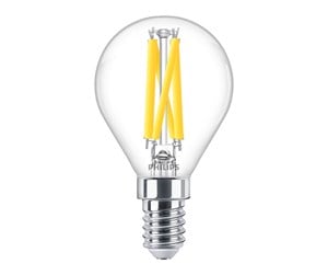 LED-lyspære - Philips LED-lyspære Classic Candle 3,4W/922-927 (40W) Clear WarmGlow Dimmable E14 - 929003013101