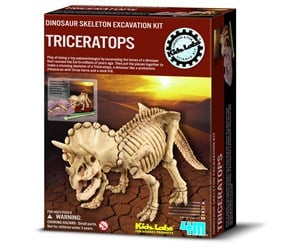 Lek & Lær - 4M Kidz Labs/Dig a triceratops skeleton - 4M-3228