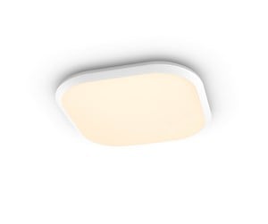 Lamper - Philips CAVANAL 27K SQ ceiling lamp white 1x18W - 915005676801