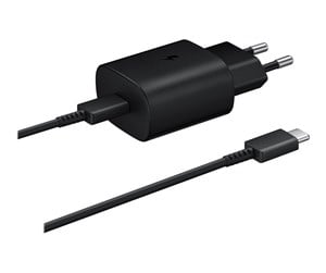 Mobil - Adaptere og ladere - Samsung 45W USB-C Power Adapter (Incl. cable) - Black - EP-T4510XBEGEU