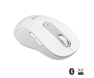 Mus - Logitech Signature M650 Large Wireless Off-White (Left Handed) - Mus - Optisk - 5 - Hvit - 910-006240