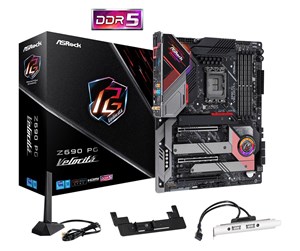 Hovedkort - ASRock Z690 PG Velocita Hovedkort - Intel Z690 - Intel LGA1700 socket - DDR5 RAM - ATX - 90-MXBH50-A0UAYZ