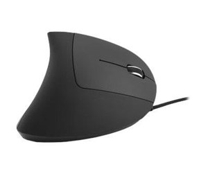 Mus - MediaRange MROS230 - vertical mouse - USB 2.0 - black - Vertical mouse - Optisk - 6 - Svart - MROS230