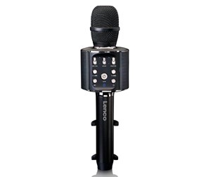 Bærbare festhøyttalere - Lenco BT Mic. And speaker with lights - Black - BMC-090BK