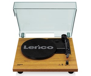 Platespiller - Lenco LS-10WD - Record Player with built-in speakers - Wood - Platespiller Brun - LS-10WD