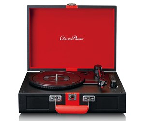 Platespiller - Lenco Suitcase turntable with BT and built-in speakers - Platespiller Svart - TT-110BKRD