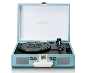 Platespiller - Lenco Suitcase turntable with BT and built-in speakers - Platespiller Blå - TT-110BUWH