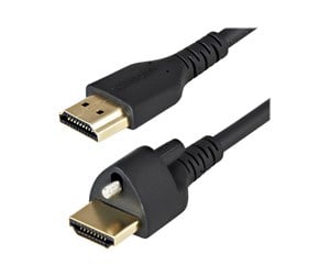 Skjermkabel - StarTech.com HDMI 2.0 Cable with Locking Screw 1m - HDMM1MLS