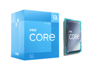 Prosessor/CPU - Intel Core i3-12100F Alder Lake Prosessor/CPU - 4 kjerner - 3.3 GHz - Intel LGA1700 - Intel Boks (med kjøler) - BX8071512100F