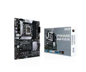 Hovedkort - ASUS PRIME B660-PLUS D4 Hovedkort - Intel B660 - Intel LGA1700 socket - DDR4 RAM - ATX - 90MB18X0-M0EAY0