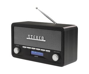 DAB, nettverks- og klokkeradio - DENVER DAB-18DARKGREY - DAB portable radio - Bluetooth - DAB/DAB+/FM - Stereo - Grå - DAB-18DARKGREY