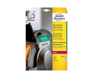 Papir, Fotopapir & Etiketter - Avery Zweckform Ultra-Resistant Labels - L7911-10