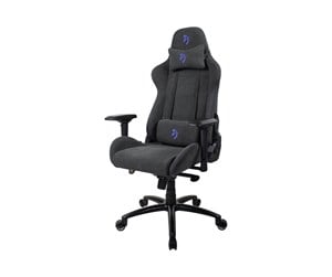 Gamingstol - Arozzi Verona Signature Soft Fabric - chair - fabric cold molded foam - black blue Kontorstol - Cold molded foam - Opptil 130 kg - VERONA-SIG-SFB-BL