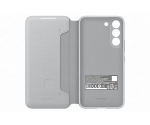 Mobil - Deksel og etui - Samsung Galaxy S22 Smart LED View Cover - Light Gray - EF-NS901PJEGEW