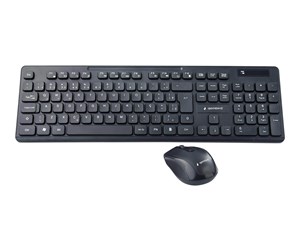 Tastatur - Gembird - keyboard and mouse set - QWERTY - US - black - Tastatur & Mussett - Amerikansk Engelsk - Svart - KBS-WCH-03