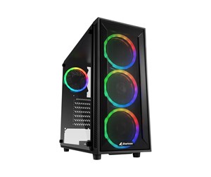 Kabinett - Sharkoon TG4M RGB - ATX case - extended ATX - Kabinett - Tower - Svart - 4044951034840