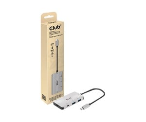 USB-hub - Club 3D CSV-1543 - hub - 4 ports USB-hub - 4 porter - Sølv - CSV-1543