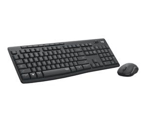 Tastatur - Logitech MK295 Silent - keyboard and mouse set - QWERTZ - Czech - graphite - Tastatur & Mussett - Tsjekkisk - Svart - 920-009808