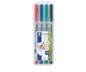 Skrive- & Tegneverktøy - Staedtler Universal pen Lumocolor non-p S 4pc - 311 WP4