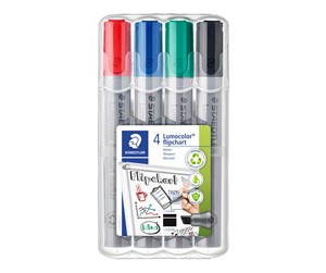 Skrive- & Tegneverktøy - Staedtler Flipchart marker Lumocolor 4pcs.box - 356 B WP4