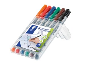 Skrive- & Tegneverktøy - Staedtler Universal pen Lumocolor non-permanent (6-Pack) - 315 WP6