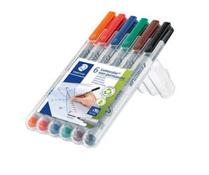 Skrive- & Tegneverktøy - Staedtler Universal pen Lumocolor non-p F 6pc - 316 WP6