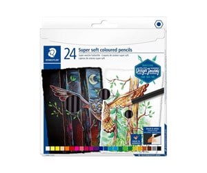 Skrive- & Tegneverktøy - Staedtler Coloured pencil soft24pcs 100% PEFC - 149C C24