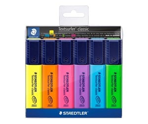 Skrive- & Tegneverktøy - Staedtler Highlighter Textsurf.cl.6pcs.wallet - 364 WP6