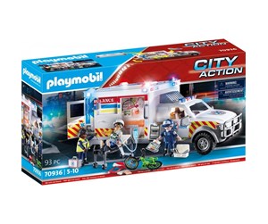 Playmobil - Playmobil City Action - Redningskjøretøy: amerikansk ambulanse - 70936