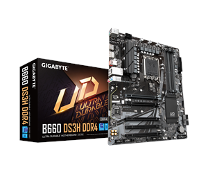 Hovedkort - GIGABYTE B660 DS3H DDR4 Hovedkort - Intel B660 - Intel LGA1700 socket - DDR4 RAM - ATX - B660 DS3H DDR4