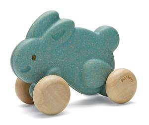 Babyleker - PLANTOYS Push along bunny - light blue - PT-5731